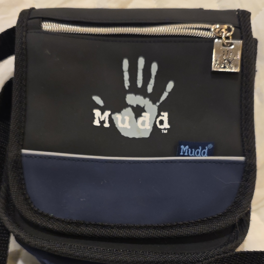 Mudd Black and Navy Men's Messenger Bag